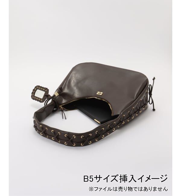 PULP「GANNI / ガニー/ Hobo Medium Laces Oleatex」|ショルダー・メッセンジャー|
