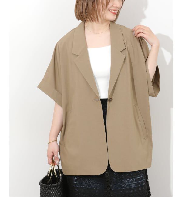 JOURNAL STANDARD relume「【MULTI FUNC+】接触冷感 / 防シワ ハイカウントフレンチジャケット」|テーラードジャケット|カーキ