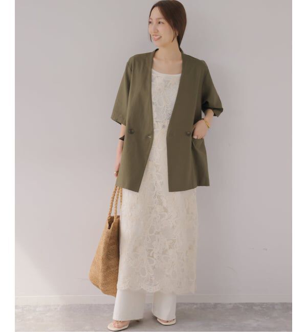 JOURNAL STANDARD relume「［手洗い可］リネンコットンハーフスリーブジャケット」|その他|