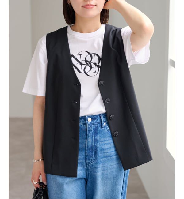 U by SPICK&SPAN「リネンライクウォッシャブルベスト」|その他|