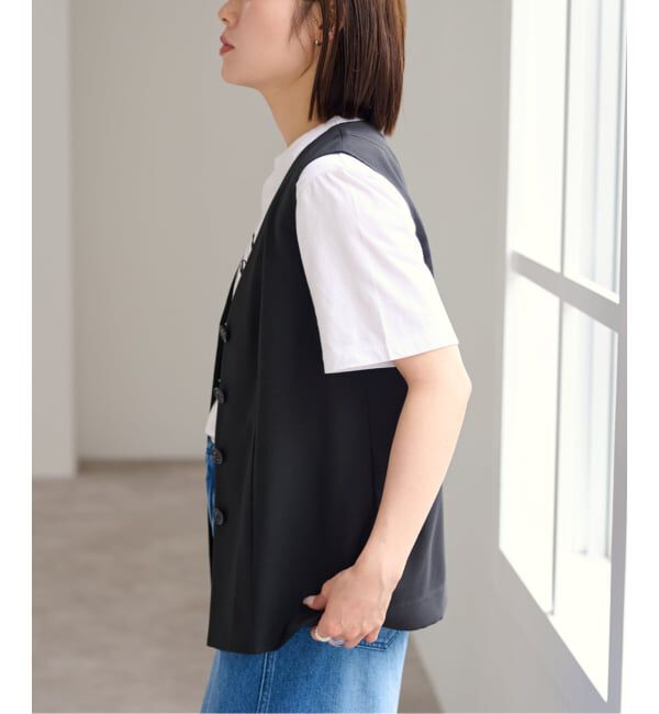 U by SPICK&SPAN「リネンライクウォッシャブルベスト」|その他|