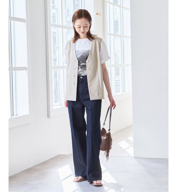 U by SPICK&SPAN「リネンライクウォッシャブルベスト」|その他|