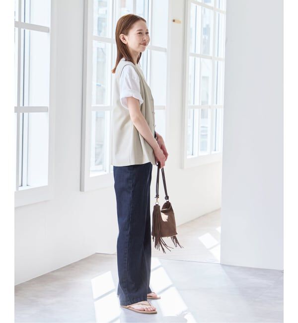 U by SPICK&SPAN「リネンライクウォッシャブルベスト」|その他|