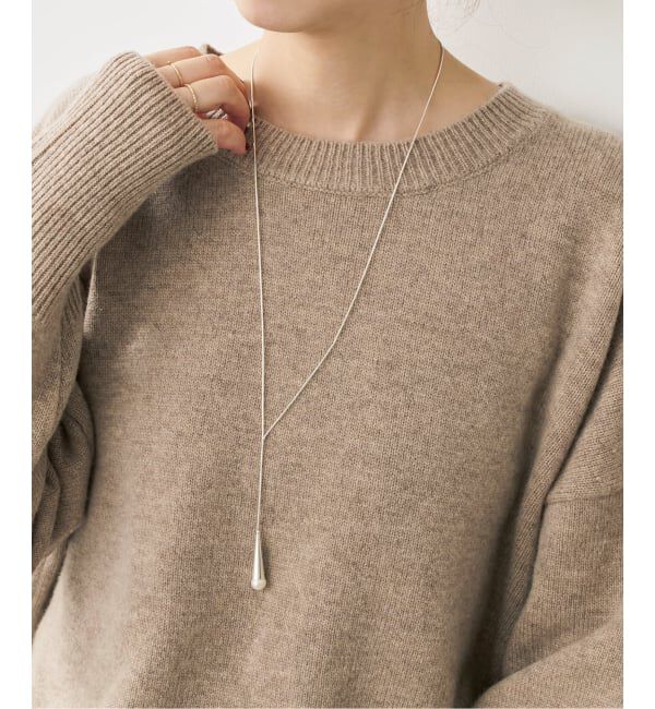 Spick and Span「BASENOTES / ベースノート シェルYネックレス」|ネックレス|シルバー