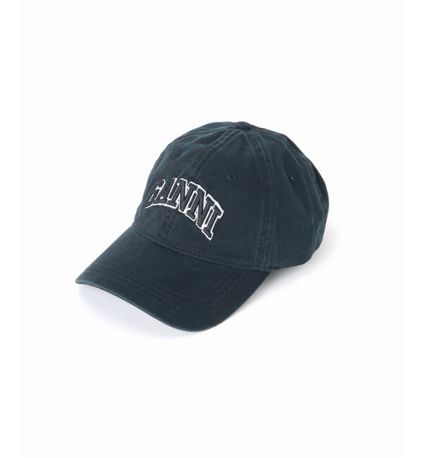 U by SPICK&SPAN「《新宿・WEB限定》GANNI / ガニー Washed Cotton Canvas Cap Emb」|キャップ・キャスケット|