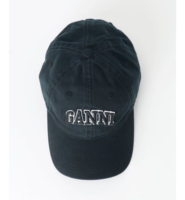 U by SPICK&SPAN「《新宿・WEB限定》GANNI / ガニー Washed Cotton Canvas Cap Emb」|キャップ・キャスケット|