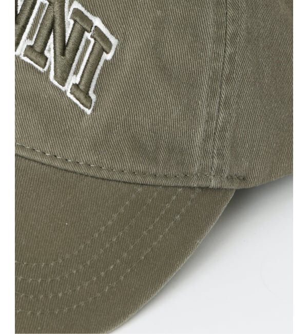 U by SPICK&SPAN「《新宿・WEB限定》GANNI / ガニー Washed Cotton Canvas Cap Emb」|キャップ・キャスケット|