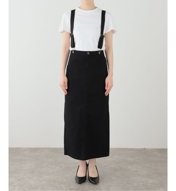 Spick and Span「サスペンダー付きワーカータイトスカート」|スカート|