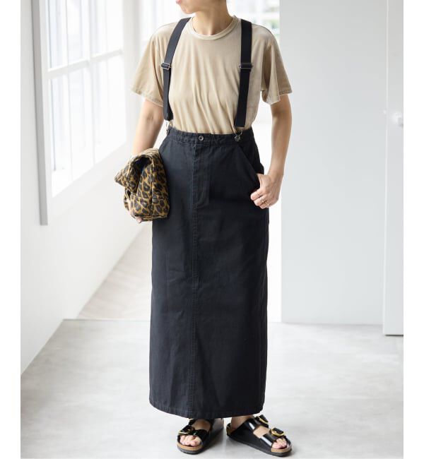 Spick and Span「サスペンダー付きワーカータイトスカート」|スカート|