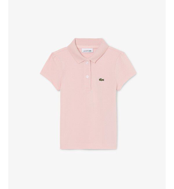 LACOSTE「鹿の子地キッズポロシャツ」|ポロシャツ|ピンク