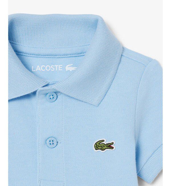 LACOSTE「新生児鹿の子地ボディスーツ」|ロンパース|