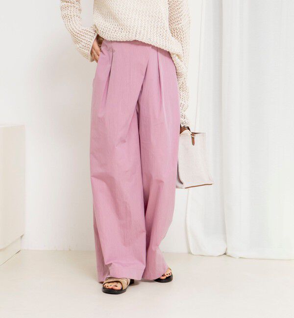 NOLLEY'S「【一部WEB限定サイズ】《撥水》ウォッシャブル撥水ワイドラップパンツ」|その他|