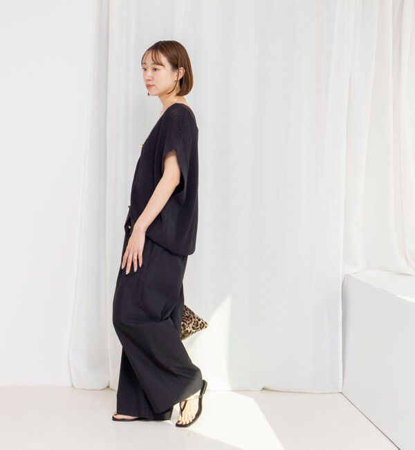 NOLLEY'S「【一部WEB限定サイズ】《撥水》ウォッシャブル撥水ワイドラップパンツ」|その他|