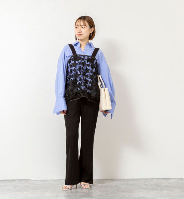 NOLLEY'S「【WEB限定】ウォッシャブルソフトリブフレアパンツ」|その他|