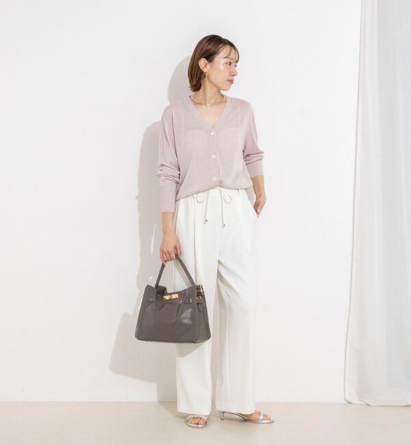 NOLLEY'S「《セットアップ対応》ウォッシャブルイージーツイルセミワイドパンツ」|その他|