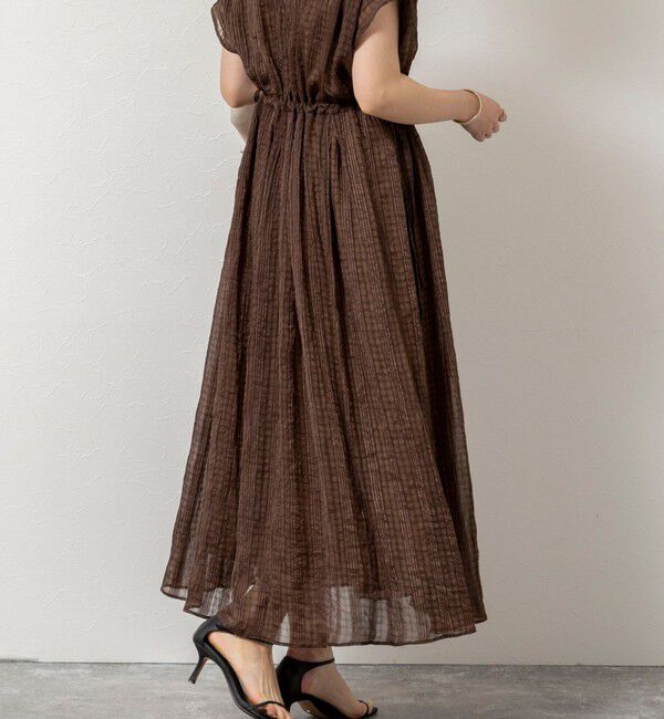 NOLLEY'S「【WEB限定】ウォッシャブルシアーチェックワンピース」|ワンピース|