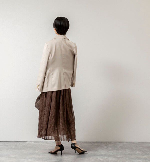 NOLLEY'S「【WEB限定】ウォッシャブルシアーチェックワンピース」|ワンピース|