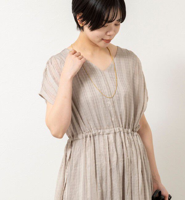 NOLLEY'S「【WEB限定】ウォッシャブルシアーチェックワンピース」|ワンピース|