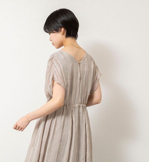 NOLLEY'S「【WEB限定】ウォッシャブルシアーチェックワンピース」|ワンピース|
