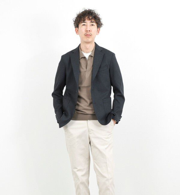 NOLLEY'S goodman「強撚シルクコットン 成型スキッパーニットポロ 26SS / ウォッシャブル」|ポロシャツ|