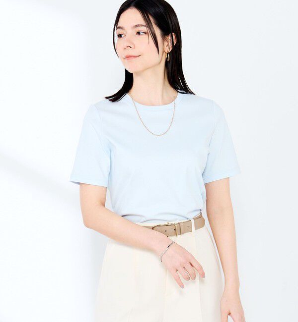 NOLLEY'S sophi「《撥水/汗染み軽減》ベイシック丈Tシャツ」|Tシャツ・カットソー|