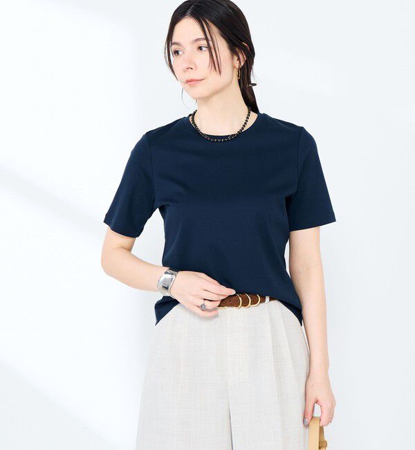 NOLLEY'S sophi「《撥水/汗染み軽減》ベイシック丈Tシャツ」|Tシャツ・カットソー|