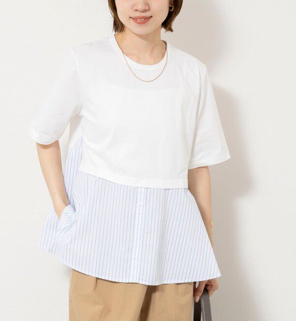 NOLLEY'S「【TORRAZZO DONNトラッゾドンナ】Docking Flare Top」|Tシャツ・カットソー|ホワイト