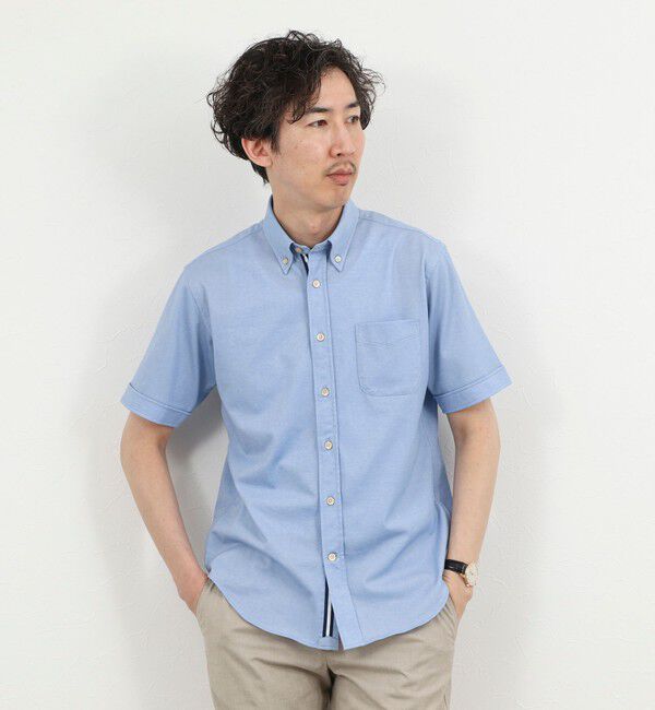 NOLLEY'S goodman「《ビジカジ対応》カノコテープBD SS 半袖ボタンダウンシャツ 26SS」|シャツ・ブラウス|
