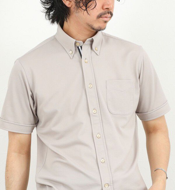 NOLLEY'S goodman「《ビジカジ対応》カノコテープBD SS 半袖ボタンダウンシャツ 26SS」|シャツ・ブラウス|