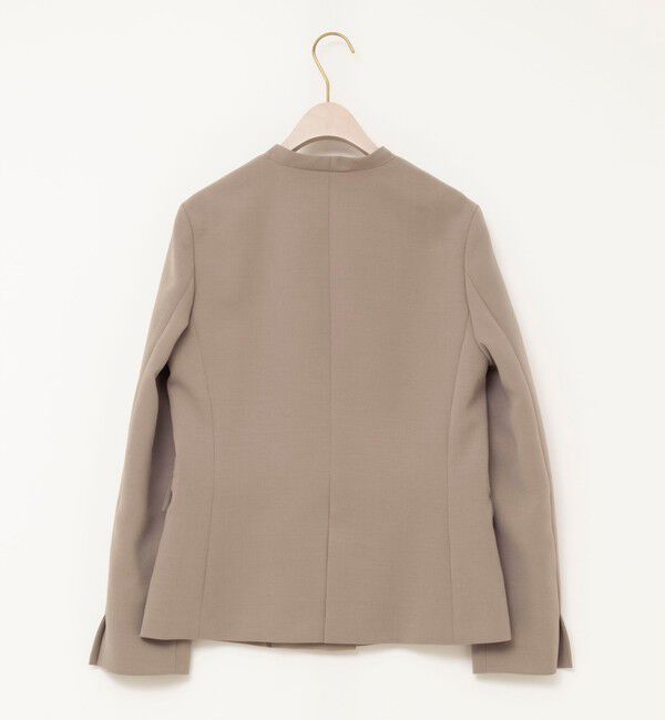 NOLLEY'S sophi「《セットアップ対応》ウォッシャブルダブルクロスノーカラージャケット」|ノーカラージャケット|