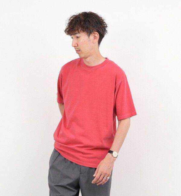 NOLLEY'S goodman「【BECシリーズ】《接触冷感/UVカット》PIGMENT DYE BIO WASH ピグメント染め オーバーサイズTシャツ」|Tシャツ・カットソー|