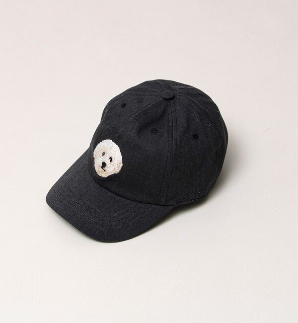 GLOSTER「【カラー追加して再登場】WASHED DOG embroidery CAP」|キャップ・キャスケット|ブラック系その他