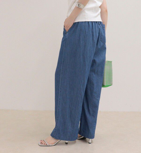 fredy emue「ライトオンスギャザーデニムパンツ」|デニム|