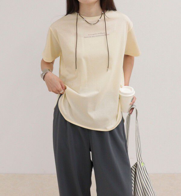 fredy emue「シルケットラウンドヘムTシャツ」|Tシャツ・カットソー|