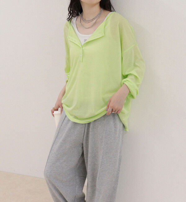 fredy emue「ヘンリー2WAYルーズロンTシャツ」|Tシャツ・カットソー|