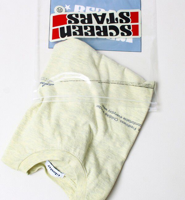 GLOSTER「【SCREEN STARS/スクリーンスターズ】杢ボディ染め 配色ロゴ クルーネックカラーＴシャツ」|Tシャツ・カットソー|