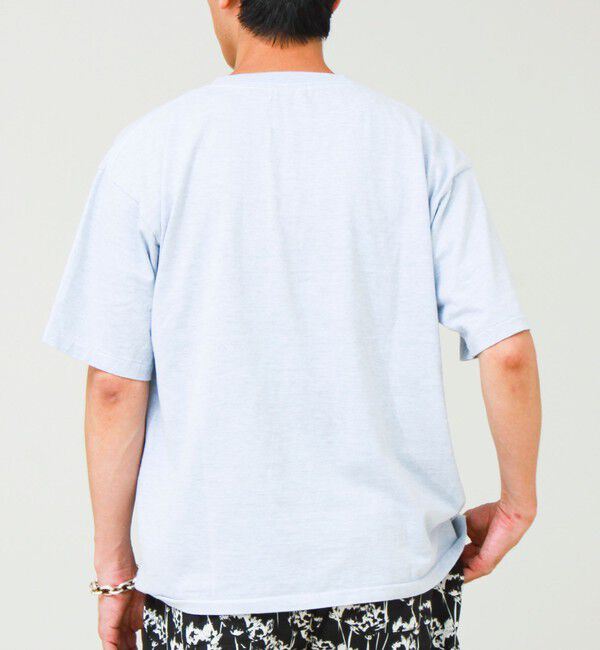 GLOSTER「【SCREEN STARS/スクリーンスターズ】杢ボディ染め 配色ロゴ クルーネックカラーＴシャツ」|Tシャツ・カットソー|