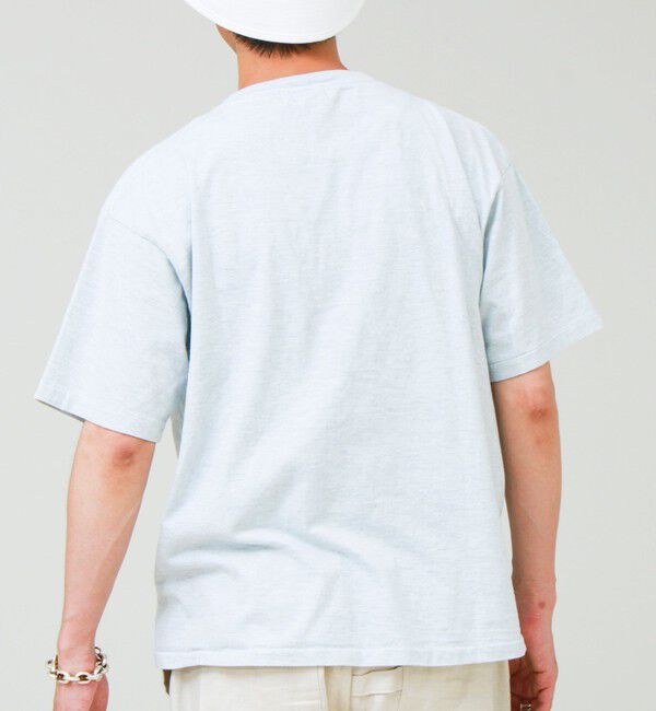 GLOSTER「【SCREEN STARS/スクリーンスターズ】杢ボディ染め 配色ロゴ クルーネックカラーＴシャツ」|Tシャツ・カットソー|