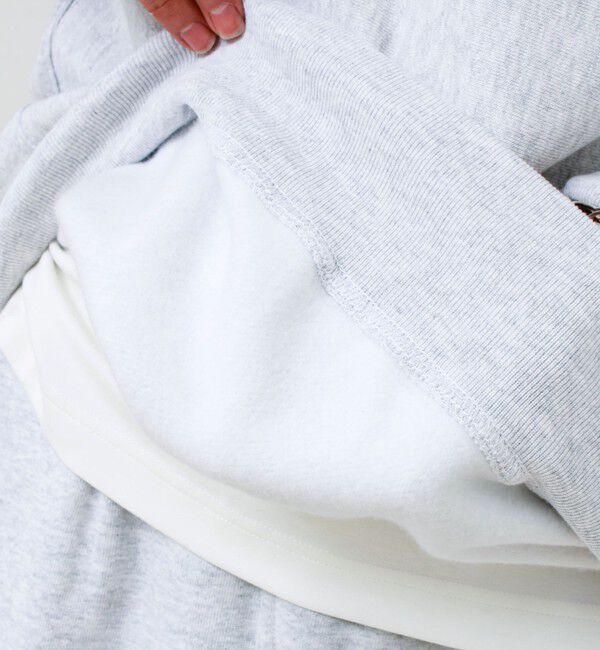 GLOSTER「【THE DAYS/ザ デイ】HIGE SWEAT 髭文字刺繍 クルーネックスウェット 裏起毛」|スウェット・ジャージ|