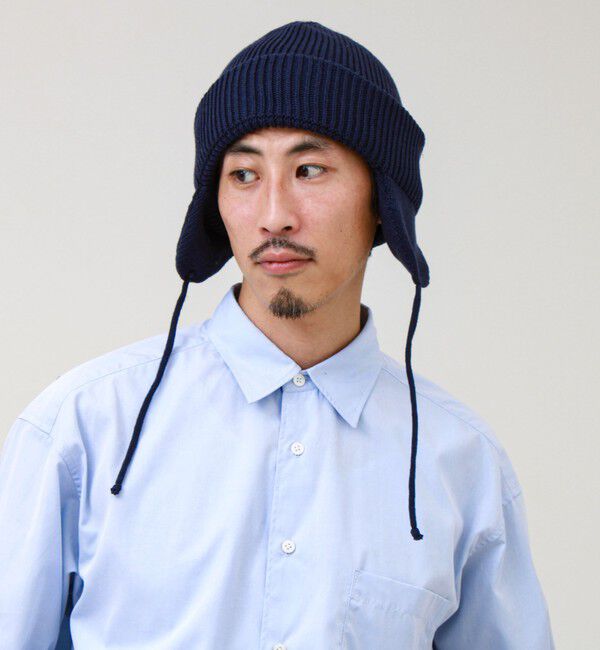GLOSTER「【ユニセックス】イヤーカバー ニットワッチキャップ 耳あて付きニット帽」|ニット帽|