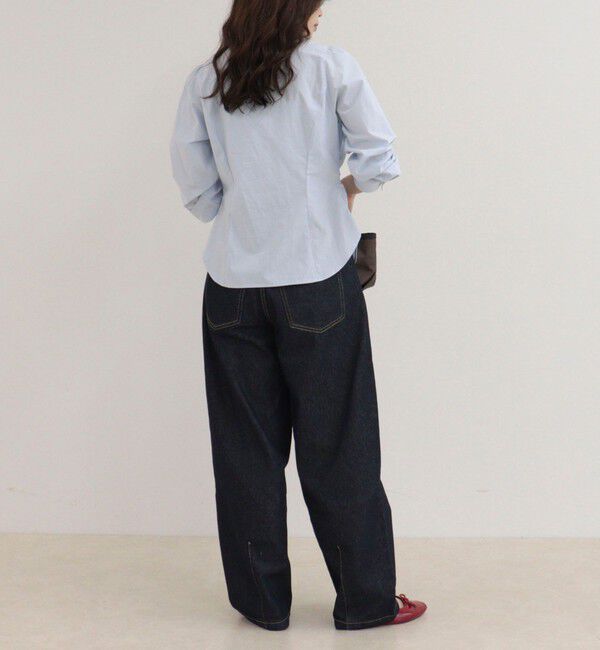fredy emue「【WEB限定カラーあり】フロントギャザーコンパクトシャツ」|シャツ・ブラウス|