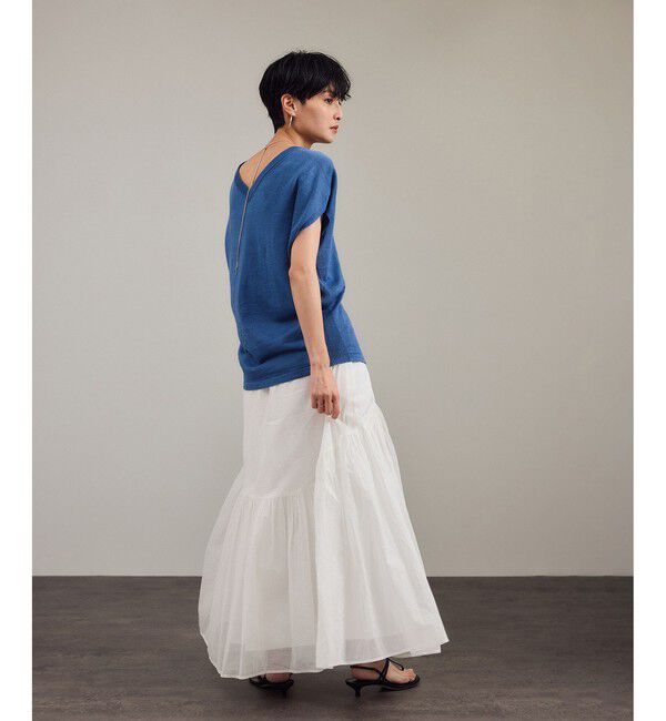 SALON adam et rope'「リネンニットベスト2WAYカーディガン［ドライタッチ・洗える］」|カーディガン|