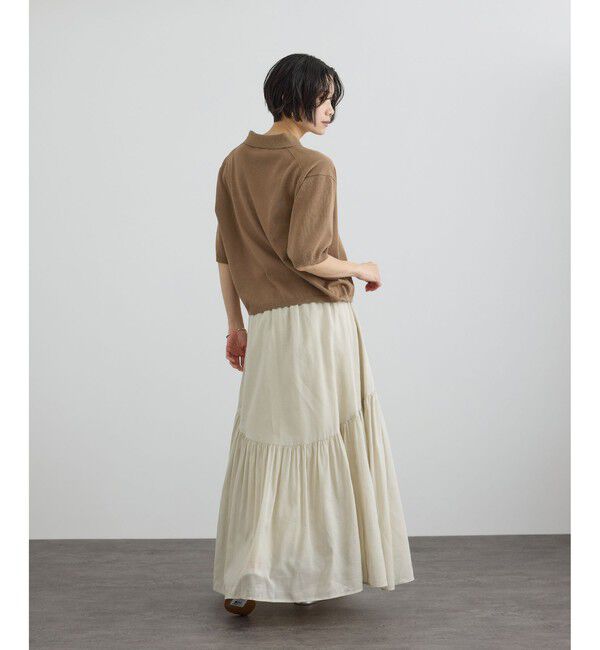 SALON adam et rope'「【WEB限定】ドライタッチポロニットカーディガン / 洗える」|カーディガン|