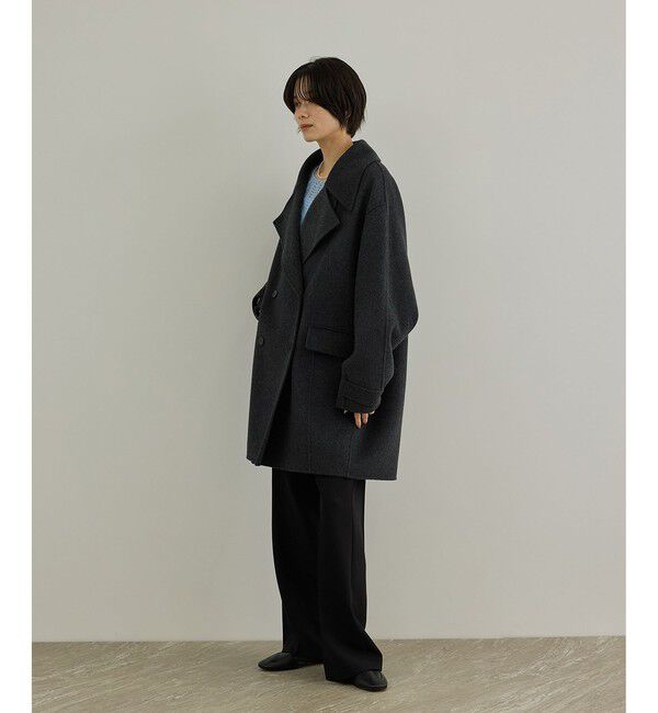 SALON adam et rope'「シャルムリバーショートPコート」|ピーコート|
