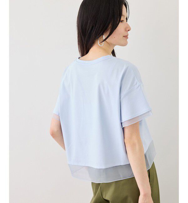 Rope&rsquo;Picnic「【ベストヒット】70シルケットシアードッキングトップス/着丈が選べる・UVカット・接触冷感」|Tシャツ・カットソー|