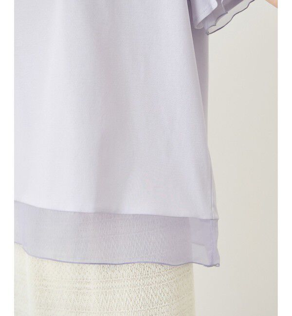 Rope&rsquo;Picnic「【ベストヒット】70シルケットシアードッキングトップス/着丈が選べる・UVカット・接触冷感」|Tシャツ・カットソー|