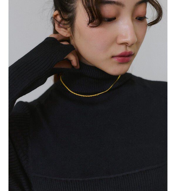 ADAM ET ROPE'「【WEB限定】・【定番】MIXパターンニットワンピース」|ワンピース|