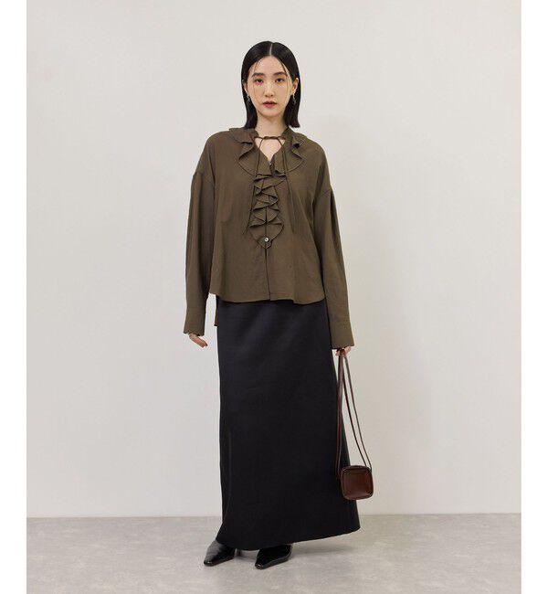 ADAM ET ROPE'「【WEB限定】ラッフルブラウス」|シャツ・ブラウス|
