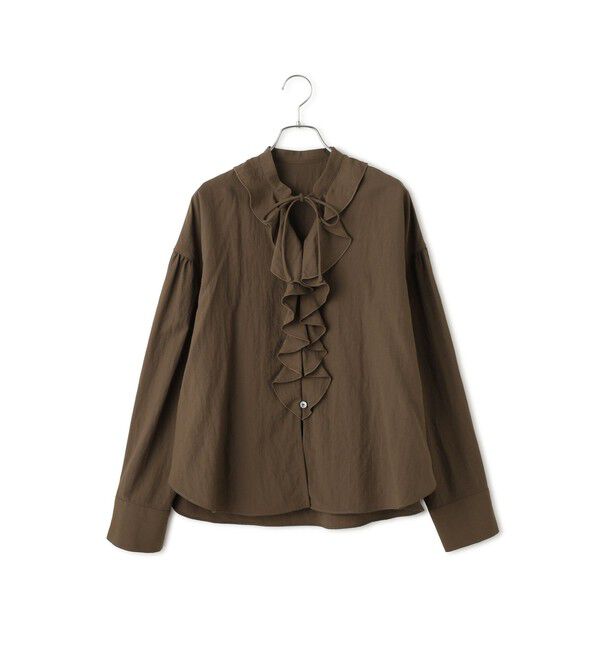 ADAM ET ROPE'「【WEB限定】ラッフルブラウス」|シャツ・ブラウス|