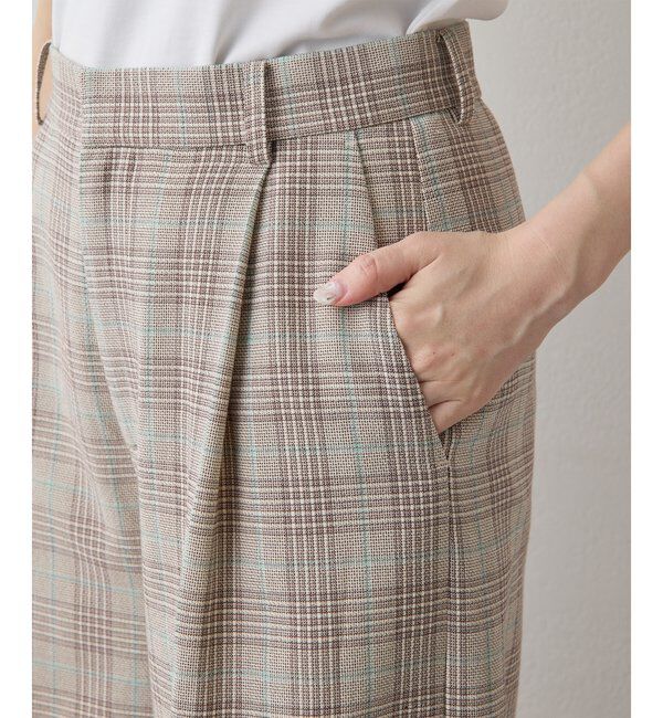  「《セットアップ対応》コットンチェックパンツ」|その他|